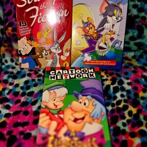 [VHS] 90s Vintage Cartoons Looney Tunes Flinestones Tom & Jerry [New]